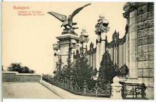 Budapest. Burggarten mit Turul : Budapest. Burggarten mit Turul (1905; Gyula Donáth)