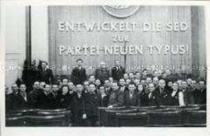 Die Thüringer Delegation der 1. Parteikonferenz der SED