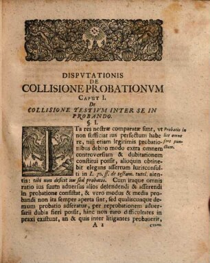 Dispvtatio Ivridica De Collisione Probationvm