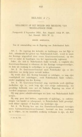 Bijlage B. Reglement op het beleid der regering van Nederlansch Indie