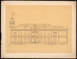 Unbekanntes Schloss: Vorderansicht