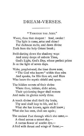 I. "Through the ages"