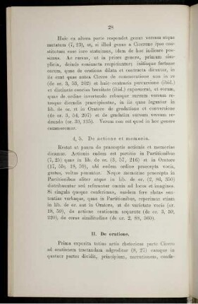 II. De oratione