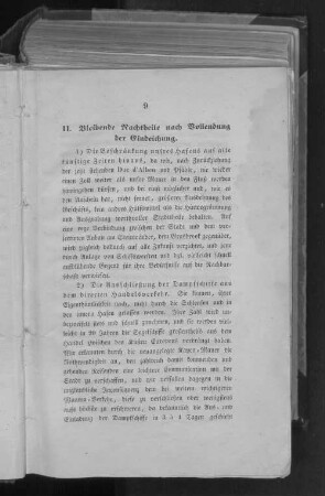 II. Bleibende Nachtheile nach Vollendung der Eindeichung.