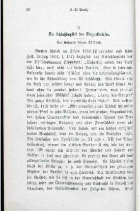 28-36 Die Schlußkapitel des Diognetbriefes