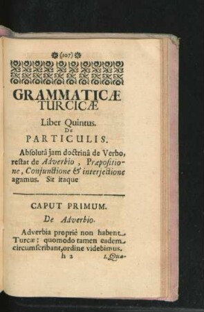 Liber Quintus. De Particulis.