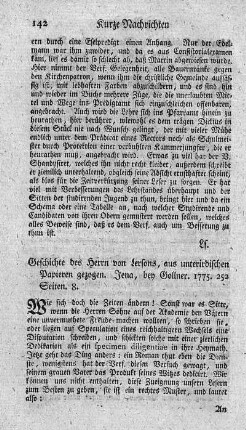 Geschichte des Herrn von Lersons, aus unterirdischen Papieren gezogen.