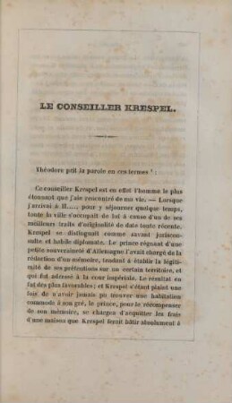 Le conseiller Krespel