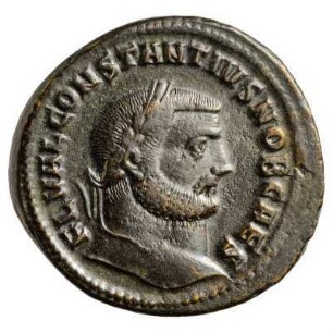 Münze, Follis, 298 n. Chr.