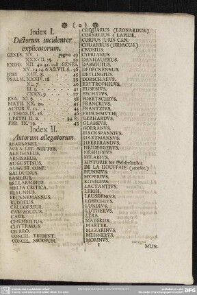 Index II. Autorum allegatorum