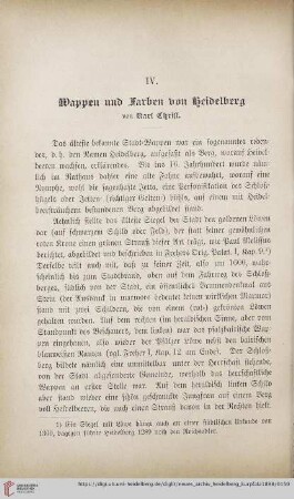 Wappen und Farben von Heidelberg