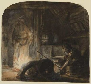 Saul bei der Hexe von Endor
