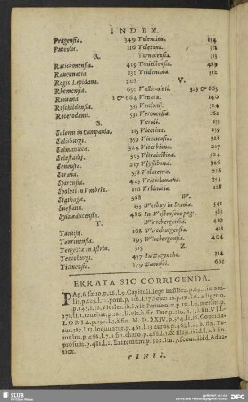 Errata Sic Corrigenda