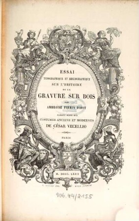 Essai typographique et bibliographique sur l'histoire de la gravure sur bois