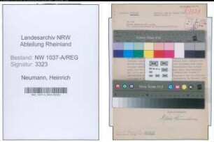 Entnazifizierung Heinrich Neumann , geb. 00.00.0000 ()