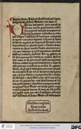 Sermo super psalmum 'Miserere mei Deus'