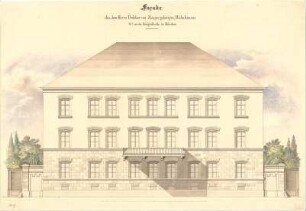 Braunmühl, Anton von; München; Wohnhaus Professor von Zenger - Ansicht