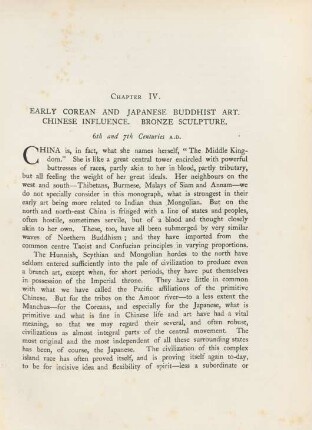 Chapter IV. Early Corean and Japanese Buddhist art. Chinese influence. Bronze sculpture