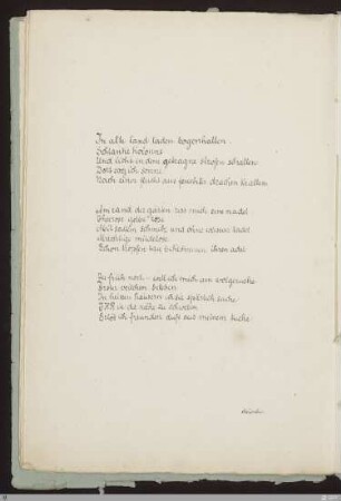 In alte land laden bogenhallen (In alte Lande laden bogenhallen) : [SW II: H12(Pilgerfahrten)]; [SW II, S. 38/112-113]