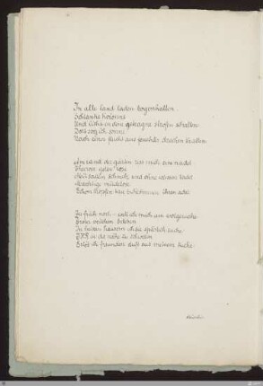 In alte land laden bogenhallen (In alte Lande laden bogenhallen) : [SW II: H12(Pilgerfahrten)]; [SW II, S. 38/112-113]