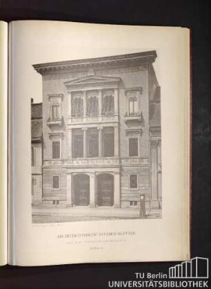 Serie I. No. 140. Das Bankgebäude Mendelssohn, Jäger-Straße No. 52. Berlin.