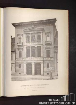 Serie I. No. 140. Das Bankgebäude Mendelssohn, Jäger-Straße No. 52. Berlin.