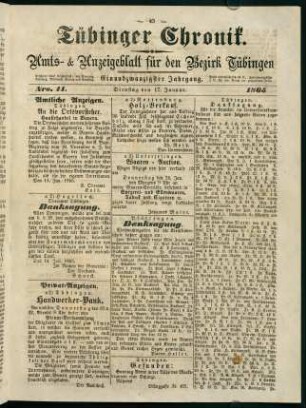 43-66, 17. Januar (Nr. 11) - 22. Januar (Nr. 15)