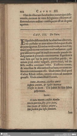 Cap. III. De Potu