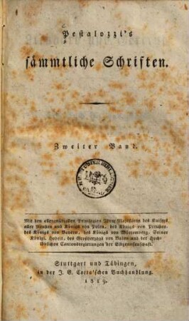 Pestalozzi's sämmtliche Schriften. 2, Lienhard und Gertrud ; Theil 2 : ein Buch für das Volk