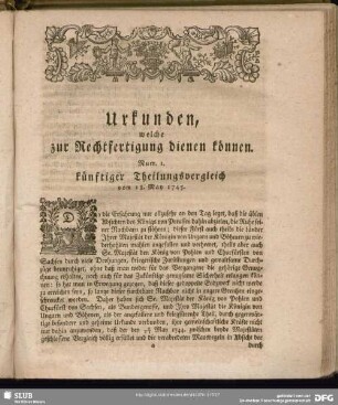 Urkunden, welche zur Rechtfertigung dienen können