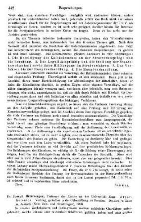 442-443, Joseph Heimberger, Strafkolonien, 1906