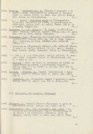 2.3. Theologie, Philosophie, Pädagogik
