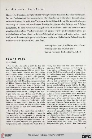 7: Front 1932