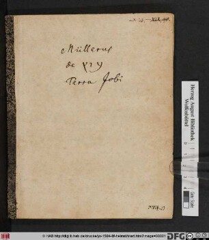 Dissertatio Philologica, De [...] Terra Jobi