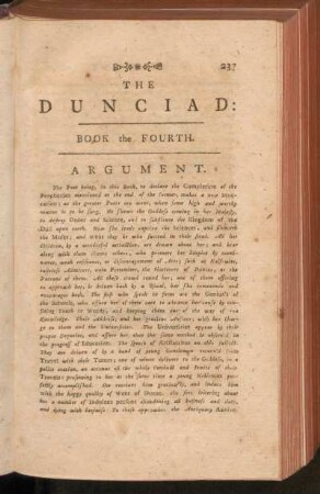Book The Fourth, Argument