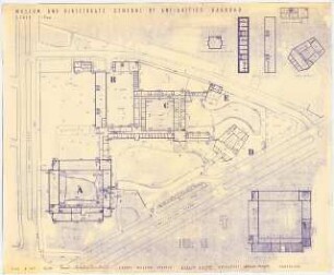 Antikenmuseum, Bagdad - Museum and Directorate General of Antiquities, Baghdad: Layout Museum Bagdad 1:500