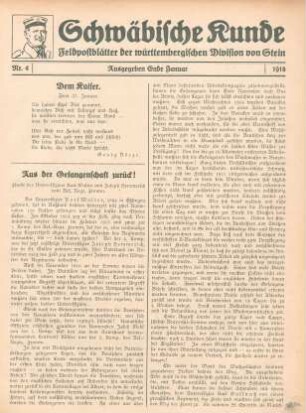 4.1918: Schwäbische Kunde