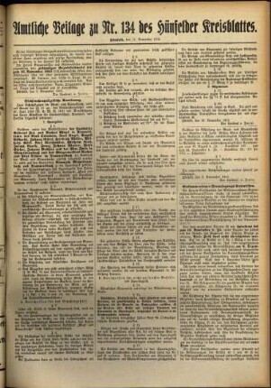 Zweite Ausgabe vom Donnerstag, den 11. November 1915.
