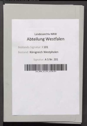 Benefizienrechnungssachen der Abtei Herford