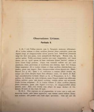 Observationes Livianae : dissertatio philologica. 1