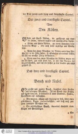 Vom Bauch und Nabel