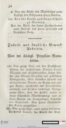 Fabrik- und künstliche Gewerk-Arbeiten