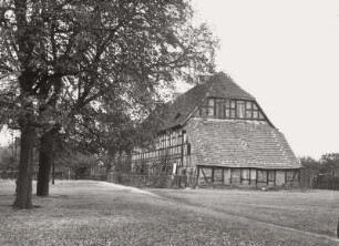 Schwemsal, Gehöft, Giebelansicht