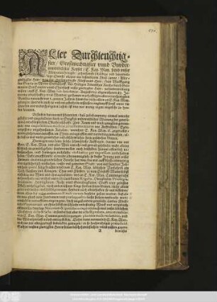 Aller Durchleuchtigster, Großmechtigster vnnd Vnvberwindtlichster Keyser, ... : [nebst Beilagen]