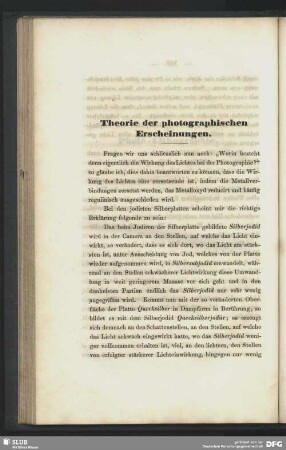 Theorie der photographischen Erscheinungen