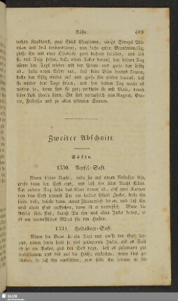 Zweiter Abschnitt. Säfte