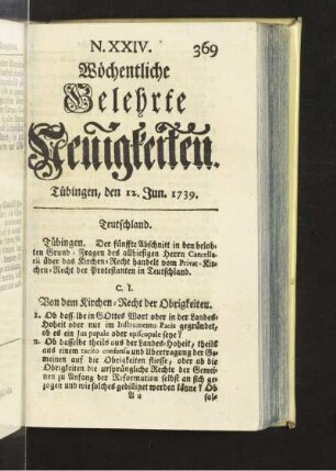 XXIV. (12. Jun. 1739)
