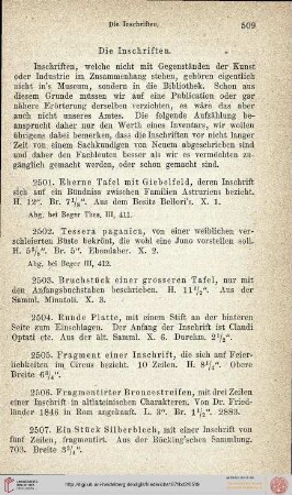 i. Die Inschriften (Nr. 2501-2511)