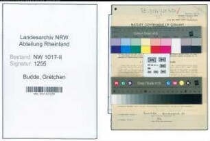 Entnazifizierung Gretchen Budde , geb. 06.06.1901 (Geschaeftsinhaberin)