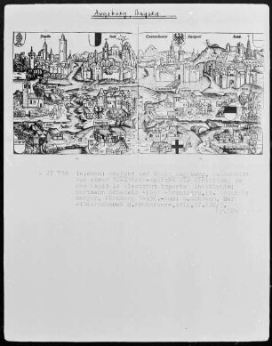 Plan Augsburgs aus Hartmann Schedels Liber Chronicarum. Nürnberg, 1493.